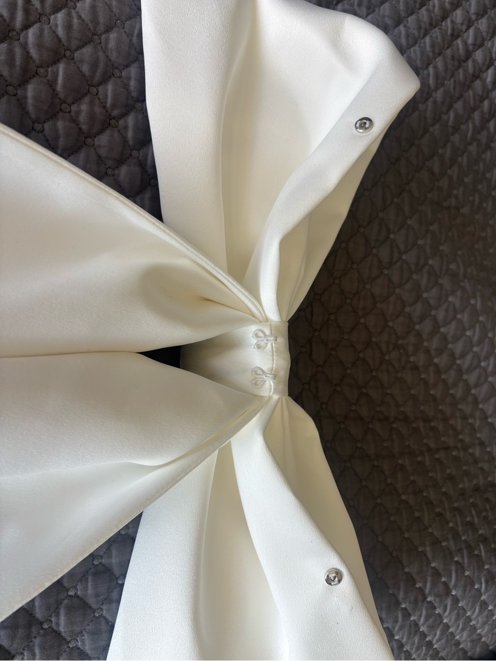 NADINE MERABI Heather Strapless White Mini Dress - Picture 11 of 12